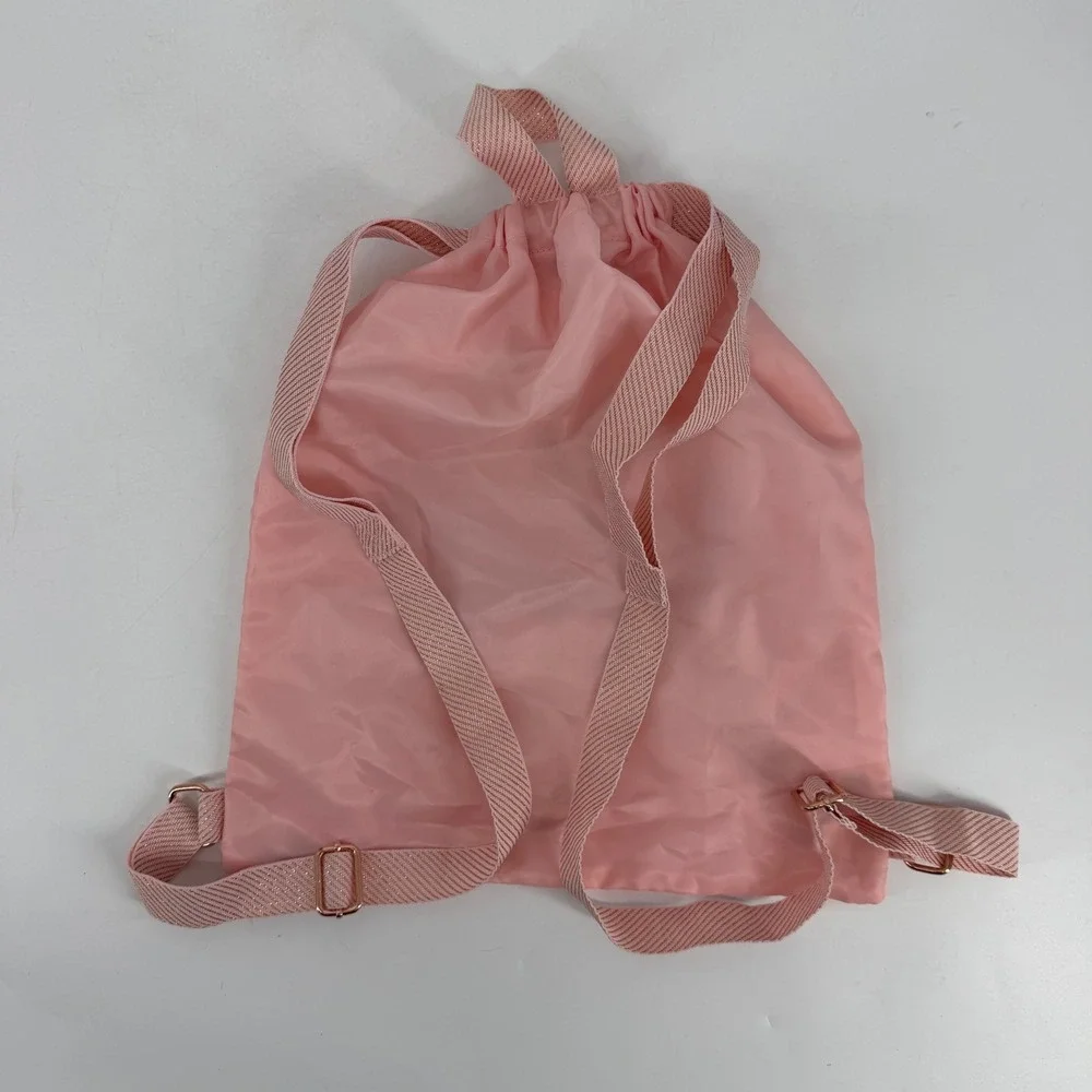Disney‎ Bibbidi Bobbidi Boutique Drawstring Backpack Pink Princess Bag